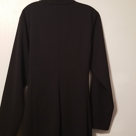 New Ashley Stewart Crepe Knit Faux Wrap Jacket Blazer - Picture 5 of 11